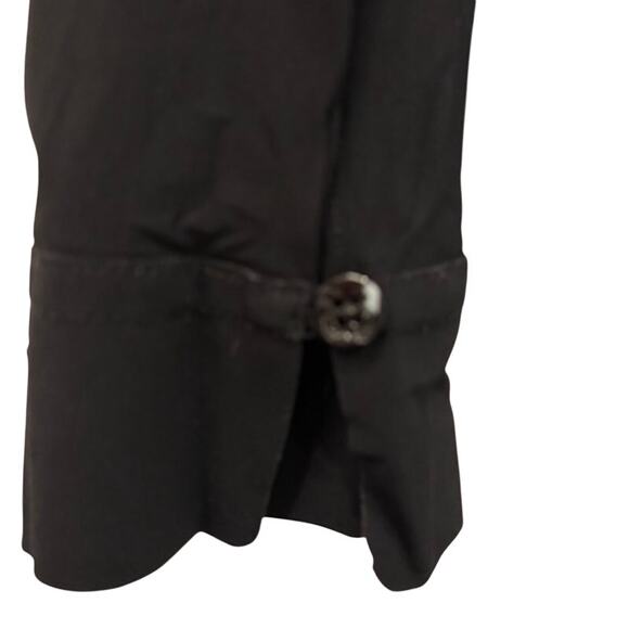 Marithe Francois Girbaud Womens Top Button Up Long Sleeve Size 6 Y2K Black - Picture 13 of 13